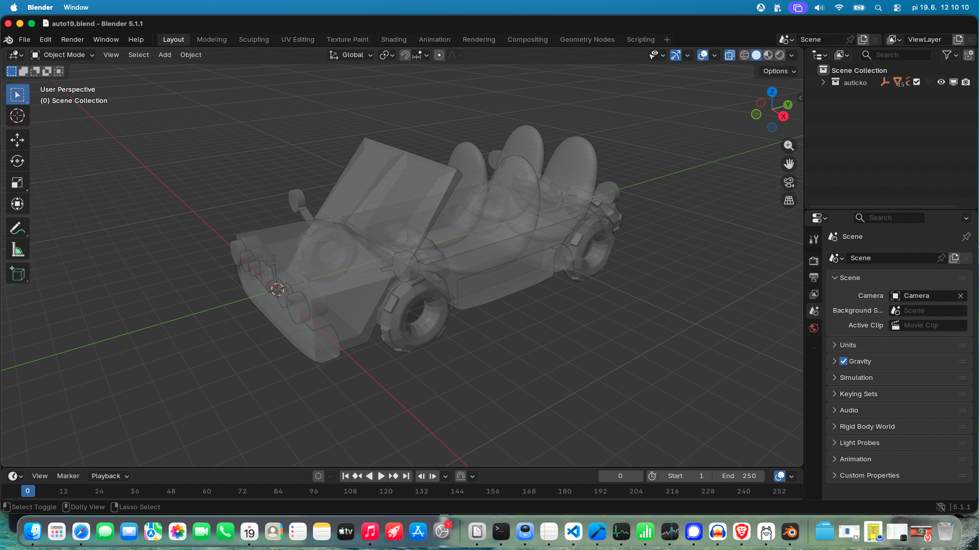Poďme si dnes kreslíť v Blender5.1.1 - všetky moje modely v gpl3